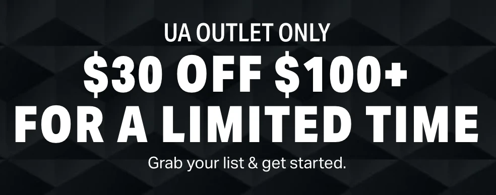 HOT* Under Armour Coupon Code at Outlet $30 $100 free shipping!!