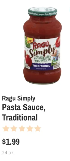 Wegmans Ragu Coupon Deal