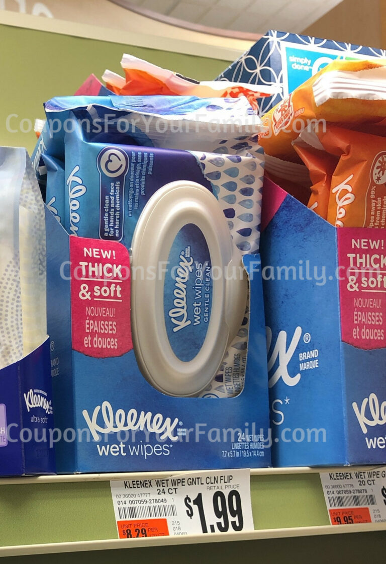 Tops Markets Coupon Deal: Kleenex Wipes only $.99!!