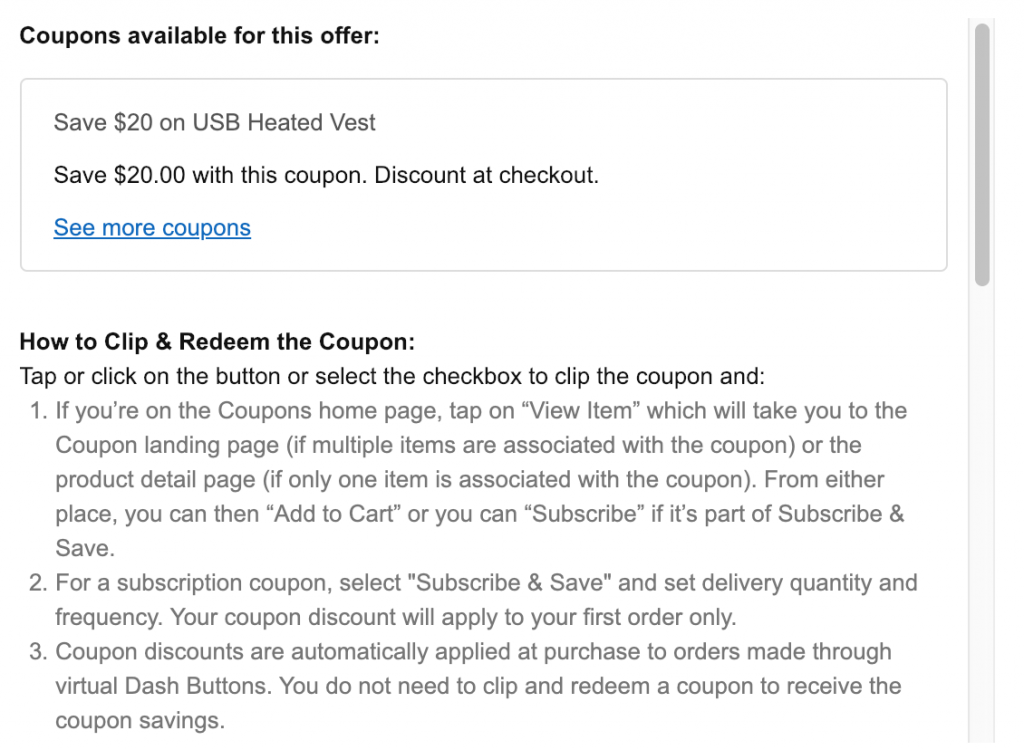 amazon coupon code