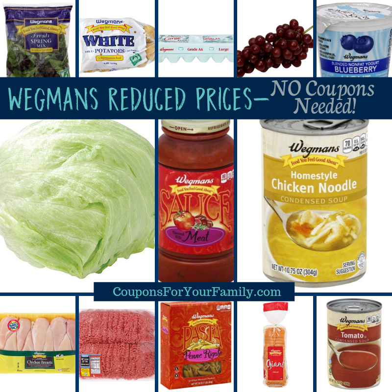 Wegmans Reduced Prices