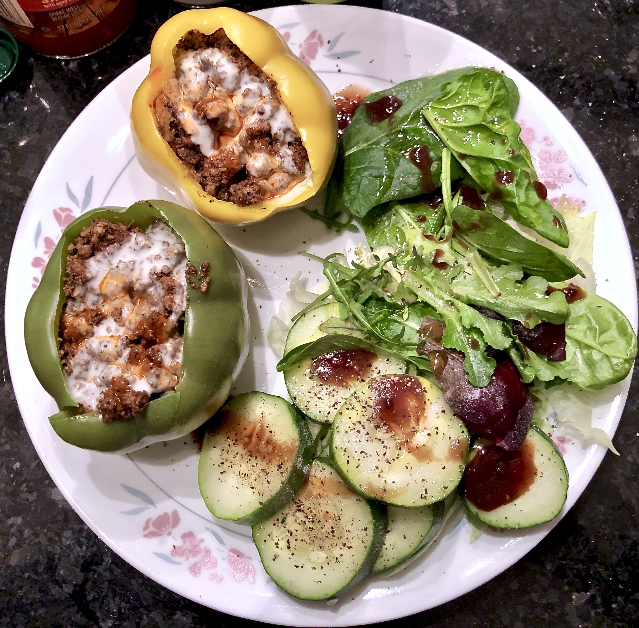 Easy & Healthy Keto Stuffed Peppers Recipe! {Keto & Ideal Protein Diet