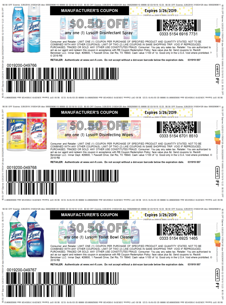 lysol coupons