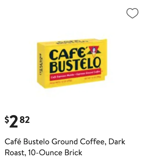 Walmart Cafe Bustelo Coupon Deal