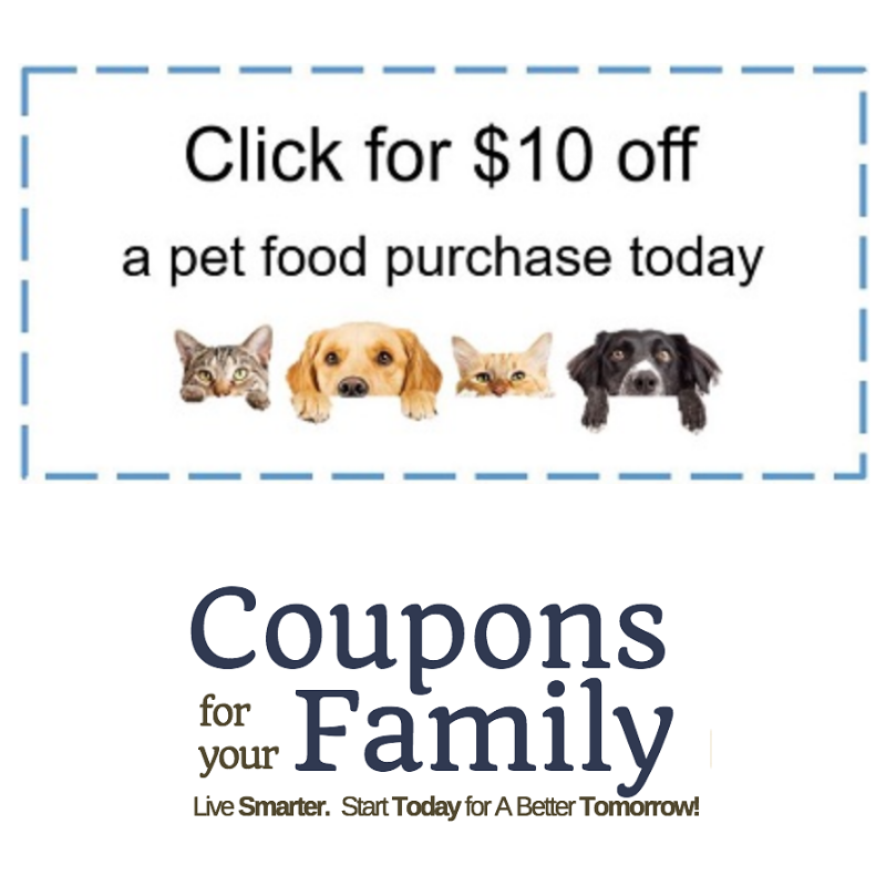 Amazon $10 off Pet Food Credit!!