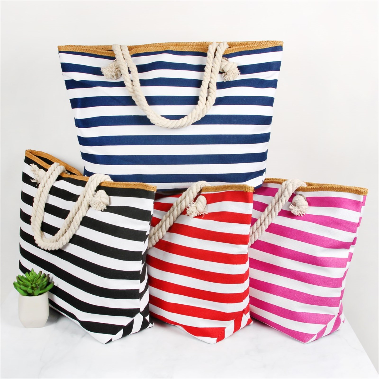 Jumbo Stripe Tote Bag ONLY $12.98 SHIPPED {Reg $35.00}
