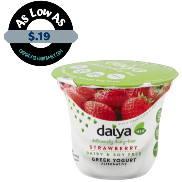NEW Daiya Coupon = Greek alternative yogurt for only $.19!!