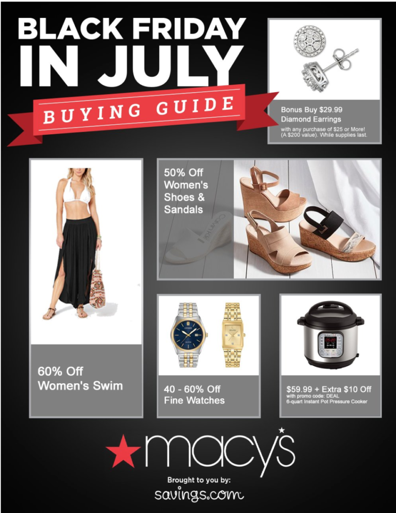 Macys Black Friday Ad Sale in July