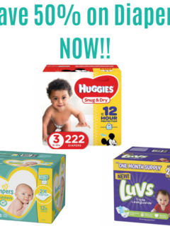 50% of Amazon diaper deals