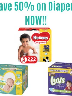 50% of Amazon diaper deals