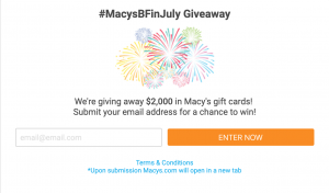 Macys Giveaway