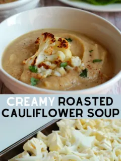 Easy, Healthy, Gluten Free Creamy Roasted Cauliflower Recipe
