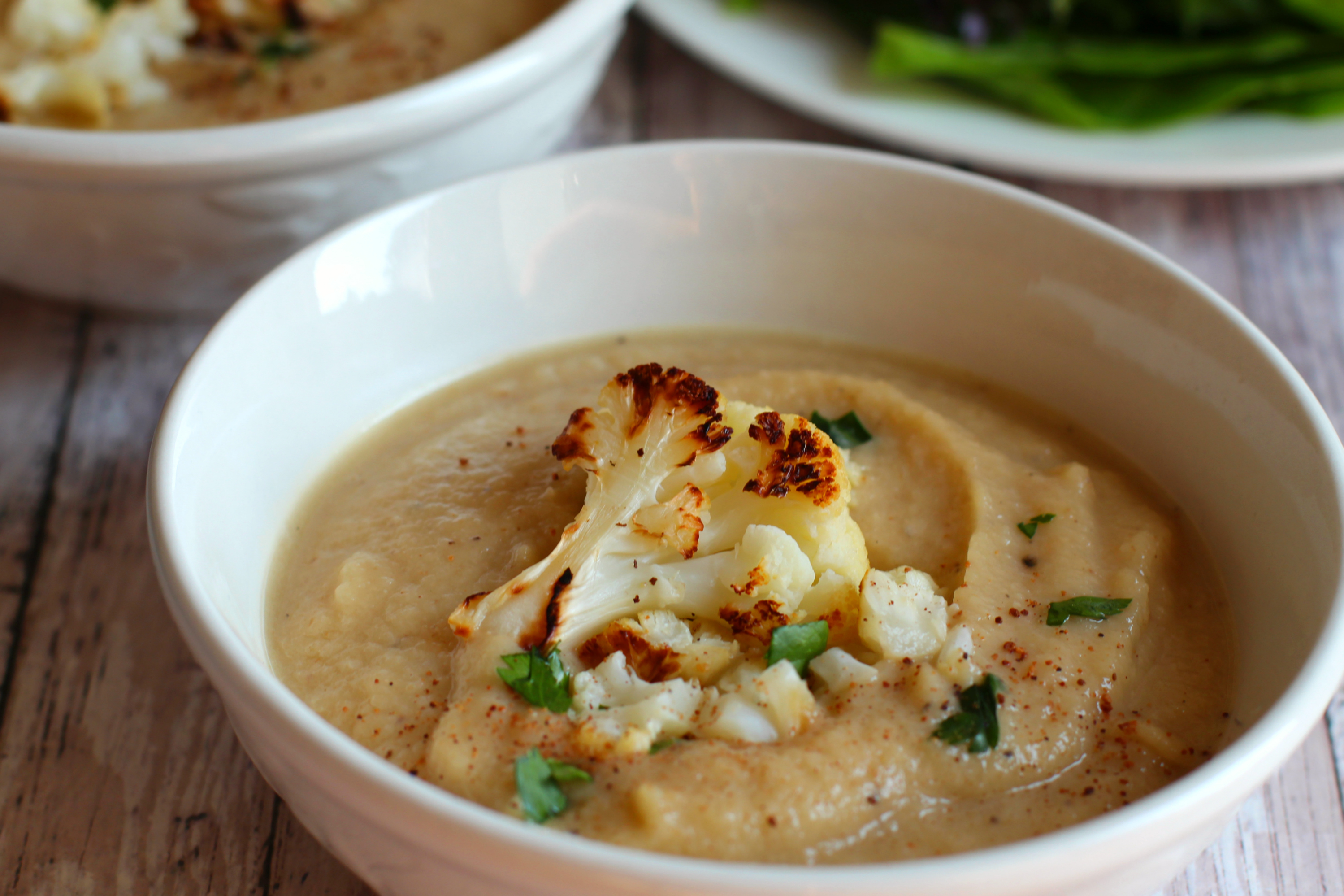 creamy roasted cauliflower soup recipe