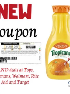 Tropicana orange juice coupon
