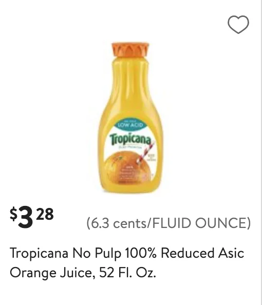 Walmart Tropicana Deal