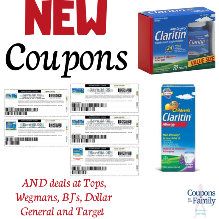 Print these high value Claritin Coupons + deals at Wegmans, Target