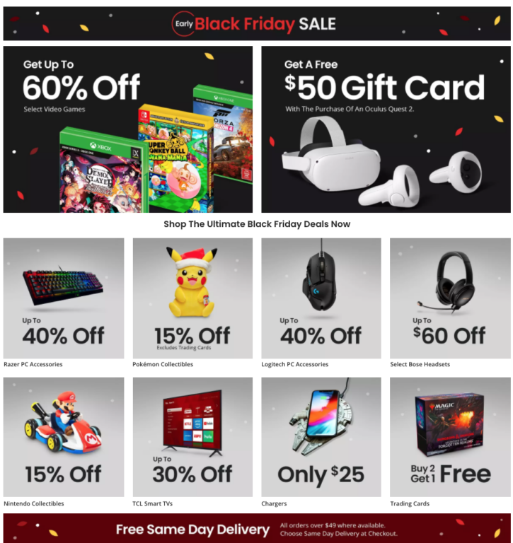 GameStop Black Friday Ad Scan 2021 is released + Deals start NOW!