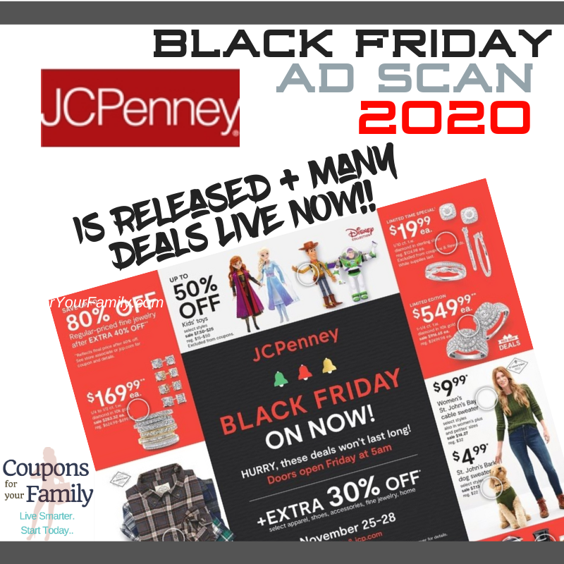 JCPenney Black Friday Ad Scan 2020 & tons of deals LIVE NOW!!!