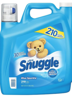 Snuggle Blue sparkle fabric softener