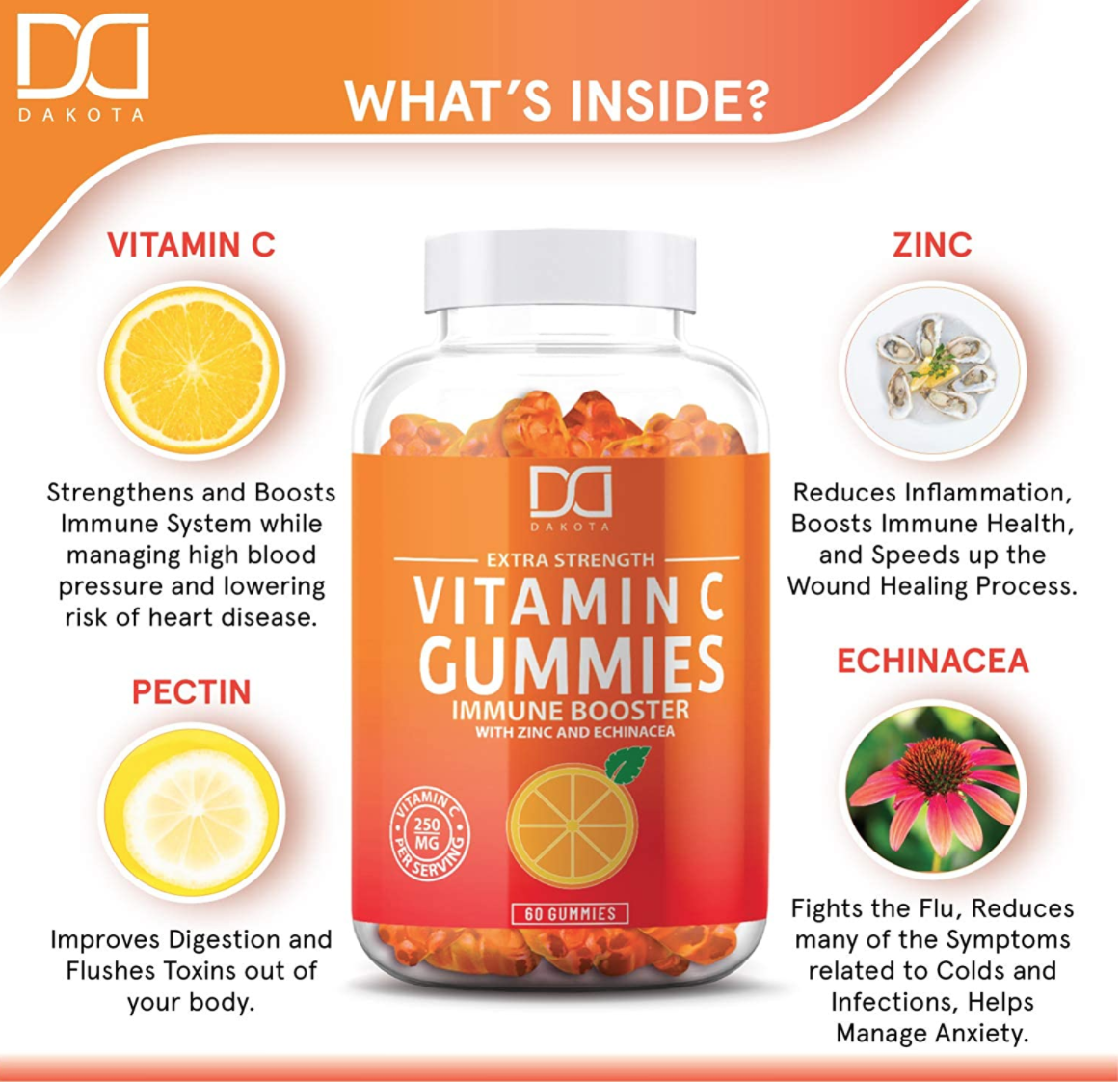 Vitamin C with zinc and echinacea C with zinc and echinacea