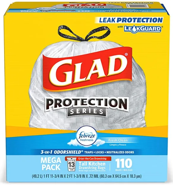 glad kitchen trash bags