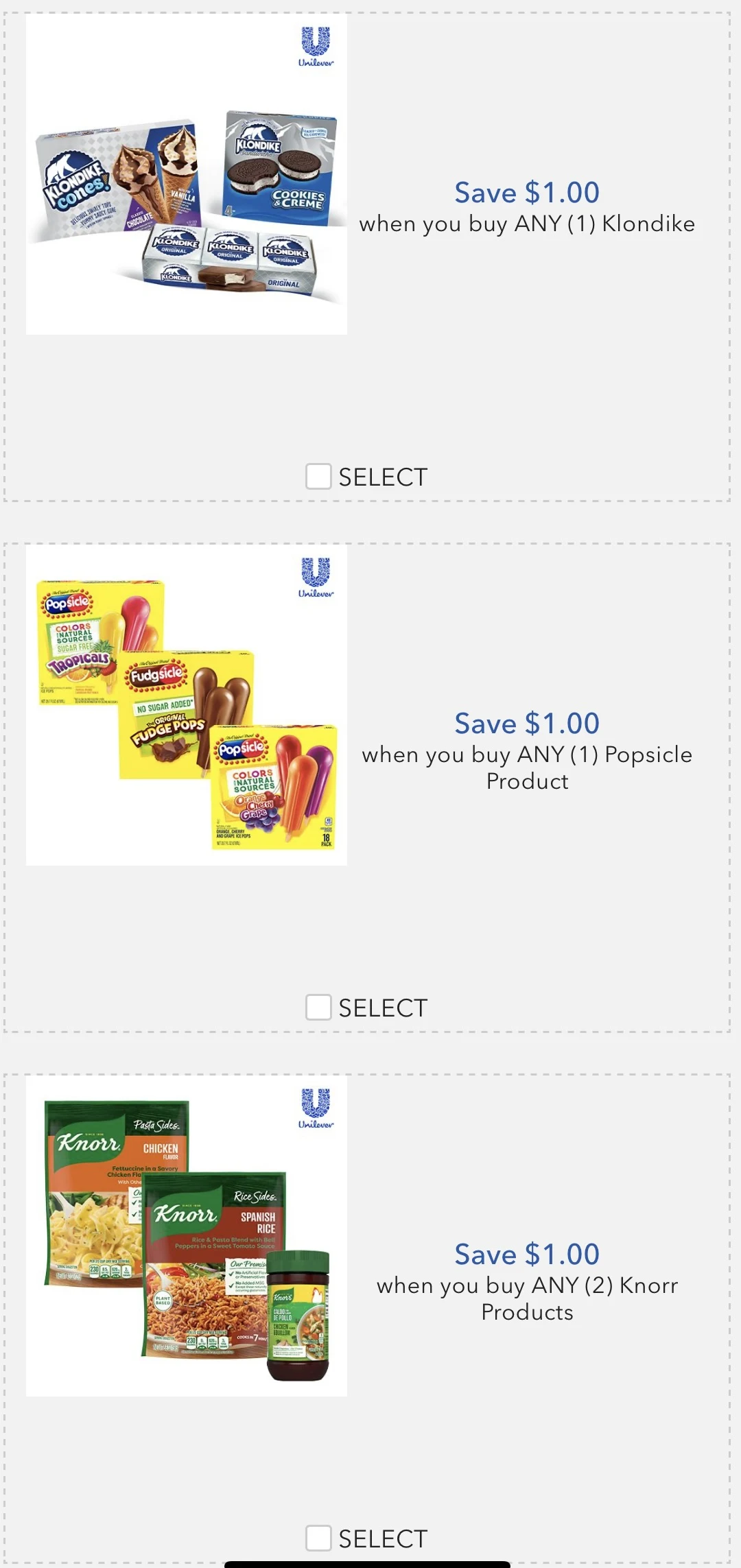 Unilever Coupons