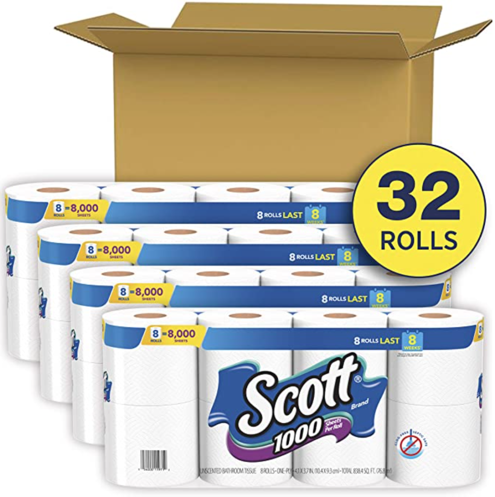 Scott Toilet paper 1000 sheets IN STOCK ONLINE NOW as low as .92 per