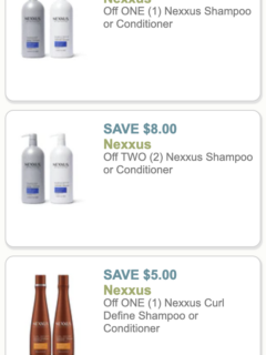 nexxus coupons