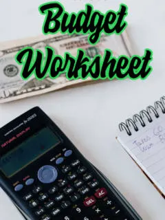 budget worksheet template printable