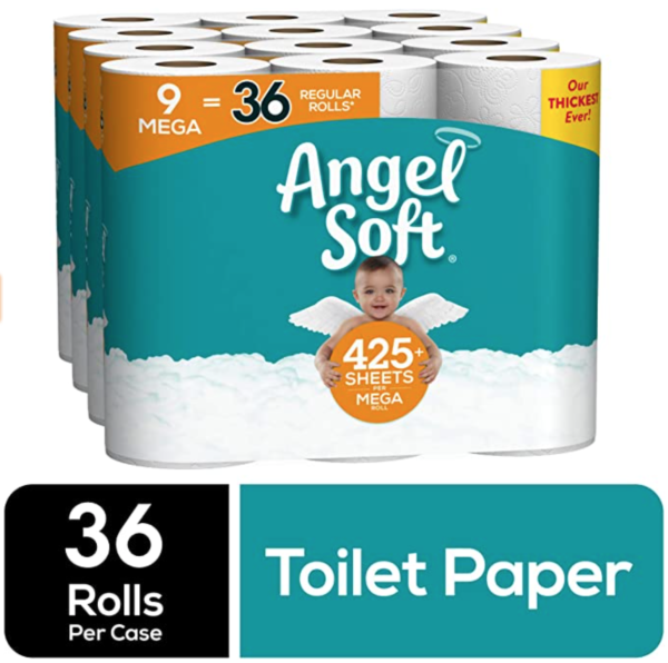 Angel Soft Toilet Paper Online under 1 per roll in stock Amazon!