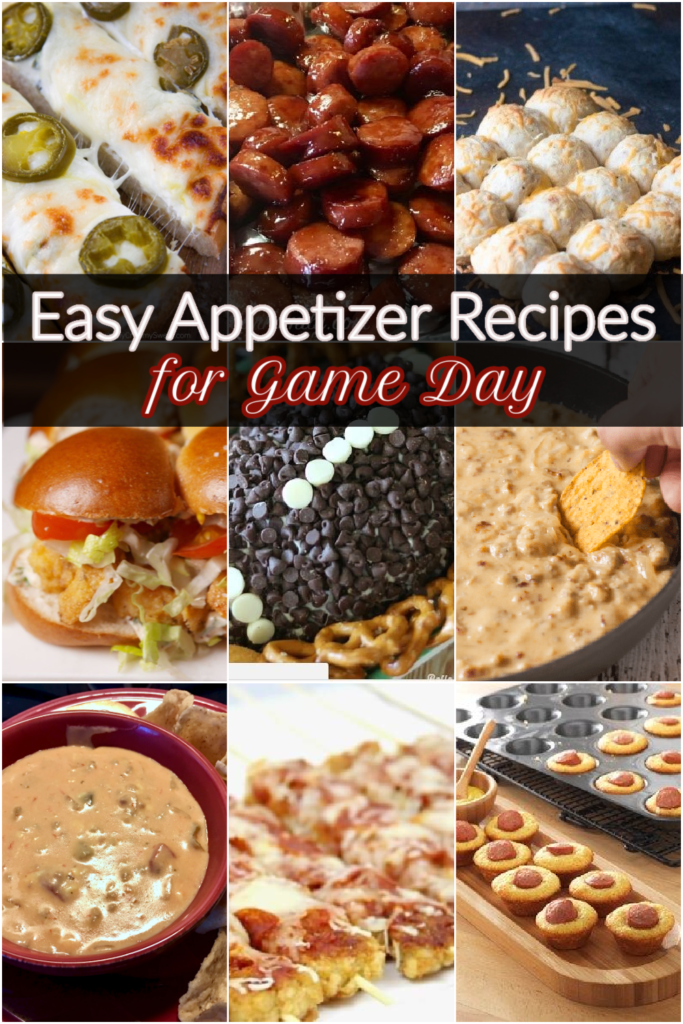 easy appetizer snack recipes to make for game day
