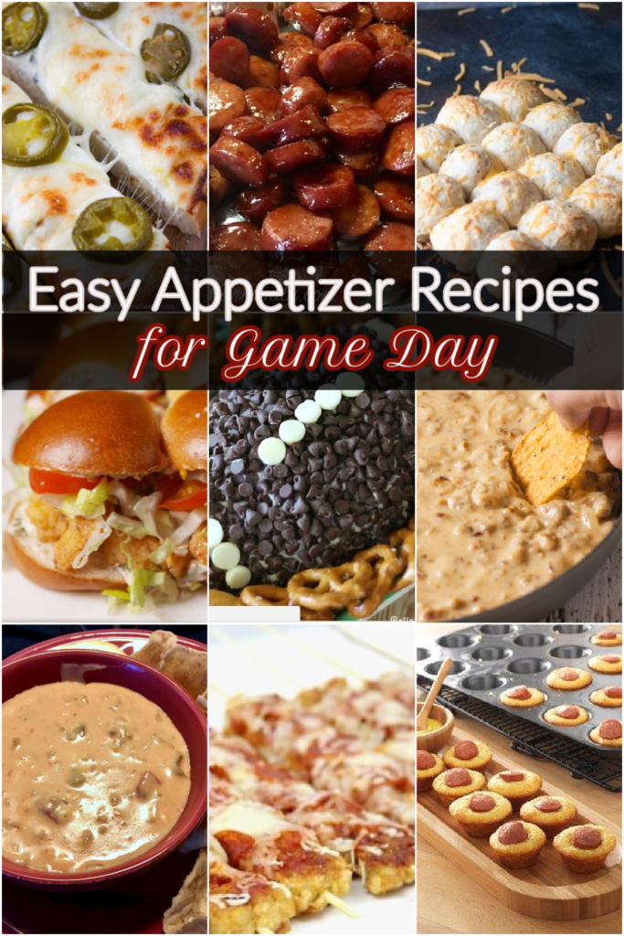 12 Easy Appetizer Snack Recipes to make for Game Day!!