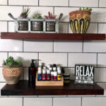 kitchen floating shelves