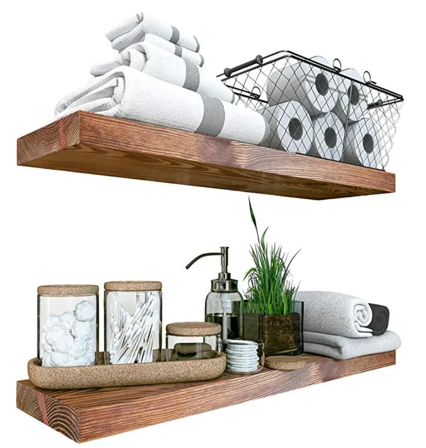 kitchen floating shelves decor