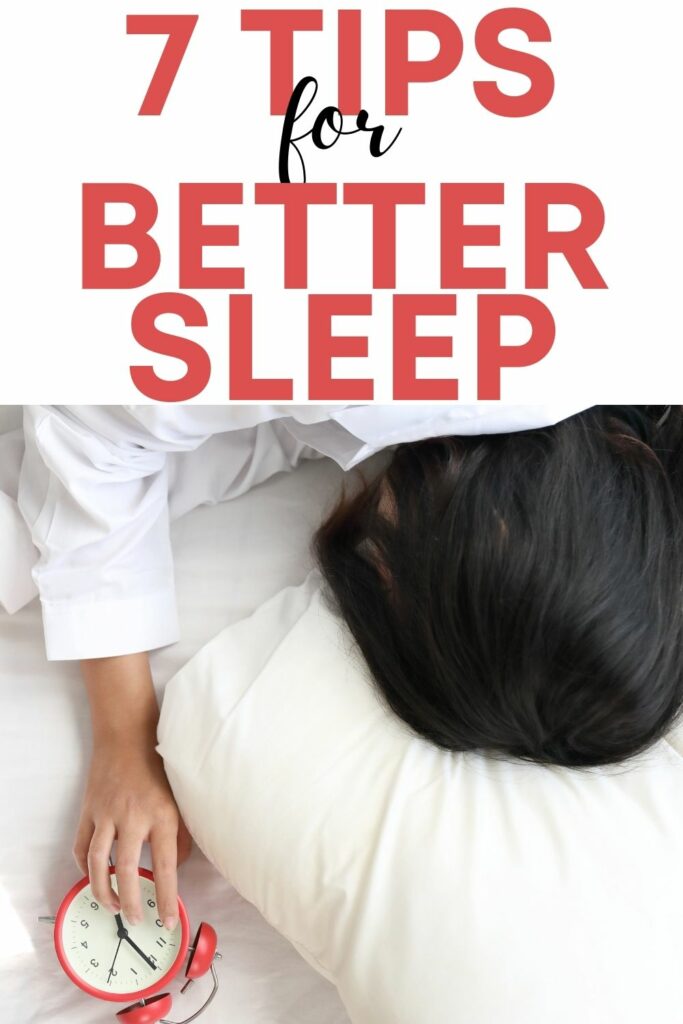 7 tips how to get better sleep