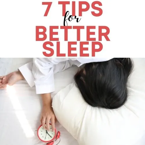 7 Tips for better sleep square
