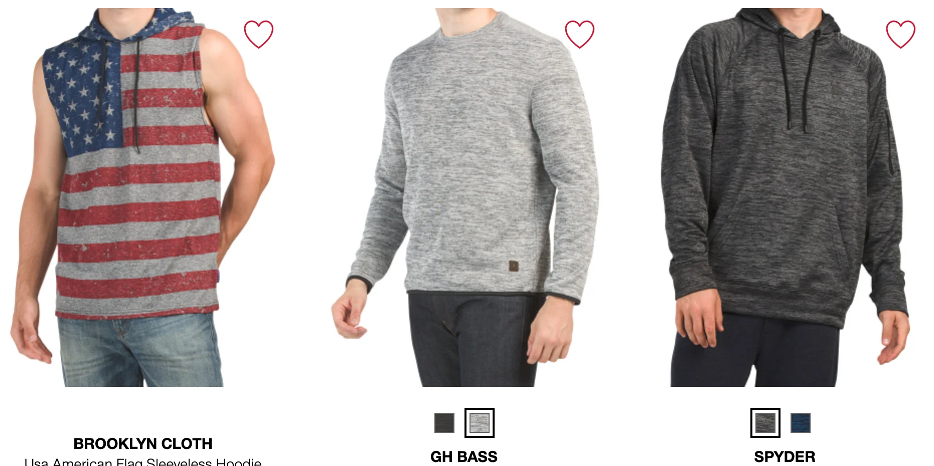 TJ Maxx Mens Hoodies & Sweatshirts