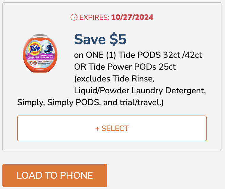 $5 digital coupon offer