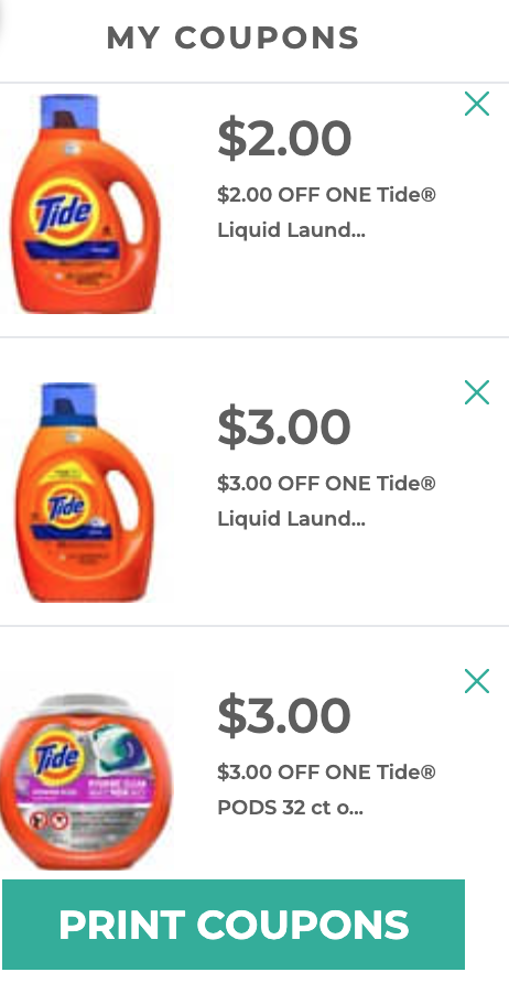 Tide Coupons