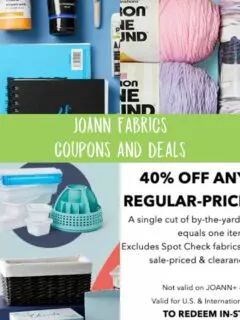 Joann Fabrics Coupon Codes