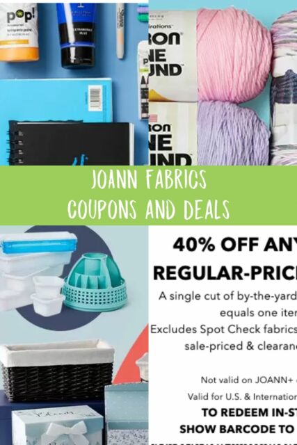 Joann Fabrics Printable coupons &amp; online coupon codes
