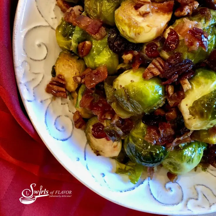 Image for Brown Sugar Brussels Sprouts With Bacon And Cranberries