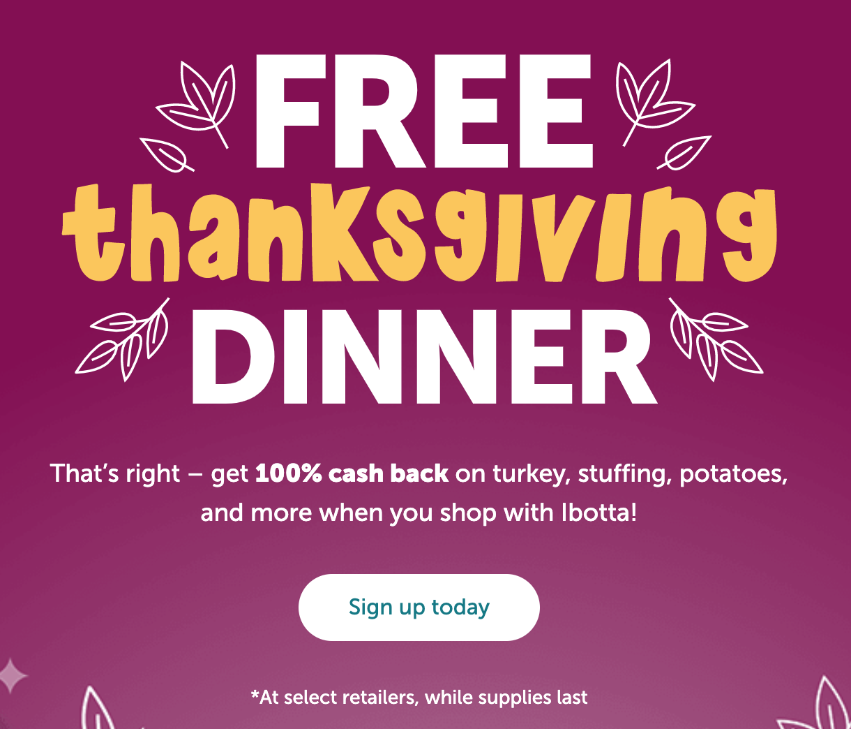 Free Thanksgiving Dinner Walmart