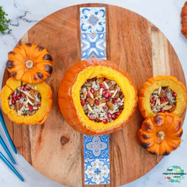 Image for The Best Mediterranean Rice Stuffed Pumpkin