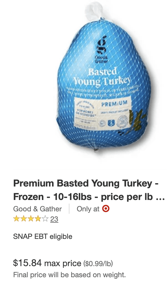 Target Turkey 10_31_22