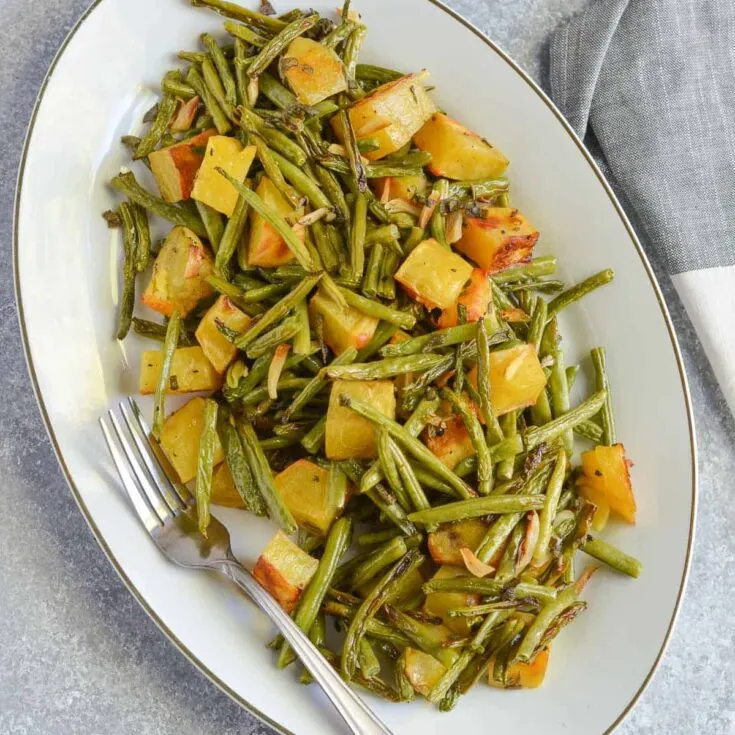 Image for Roasted Green Beans And Potatoes With Sage