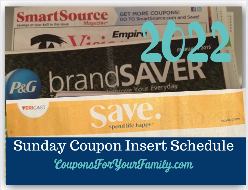 Sunday Coupon Inserts Preview 8/21/22 2 Inserts (1) SmartSource & (1