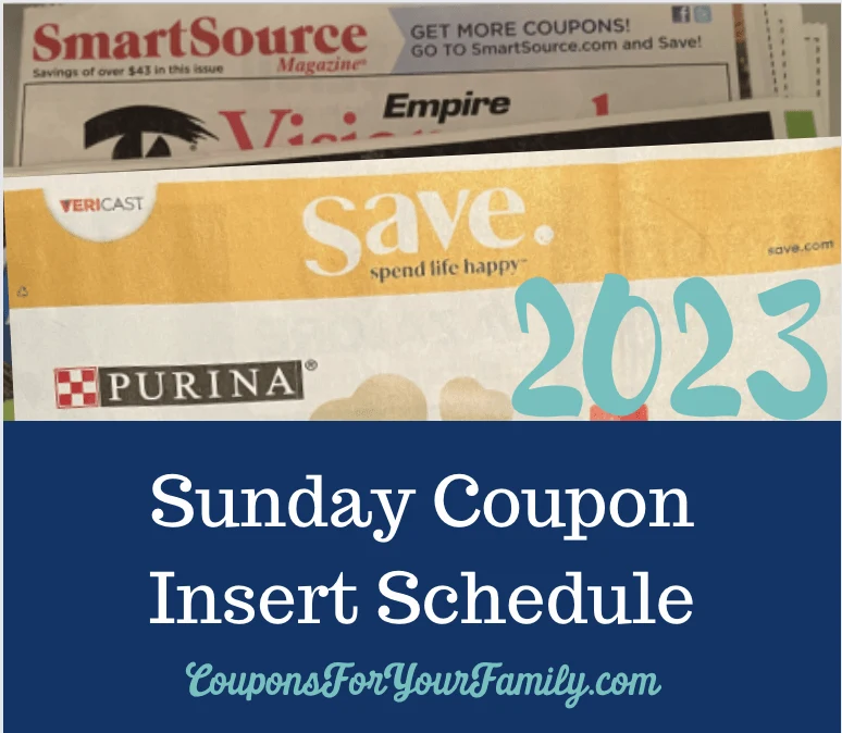 Sunday Coupon Inserts Preview 10/8/23 1 Insert (1) SmartSource