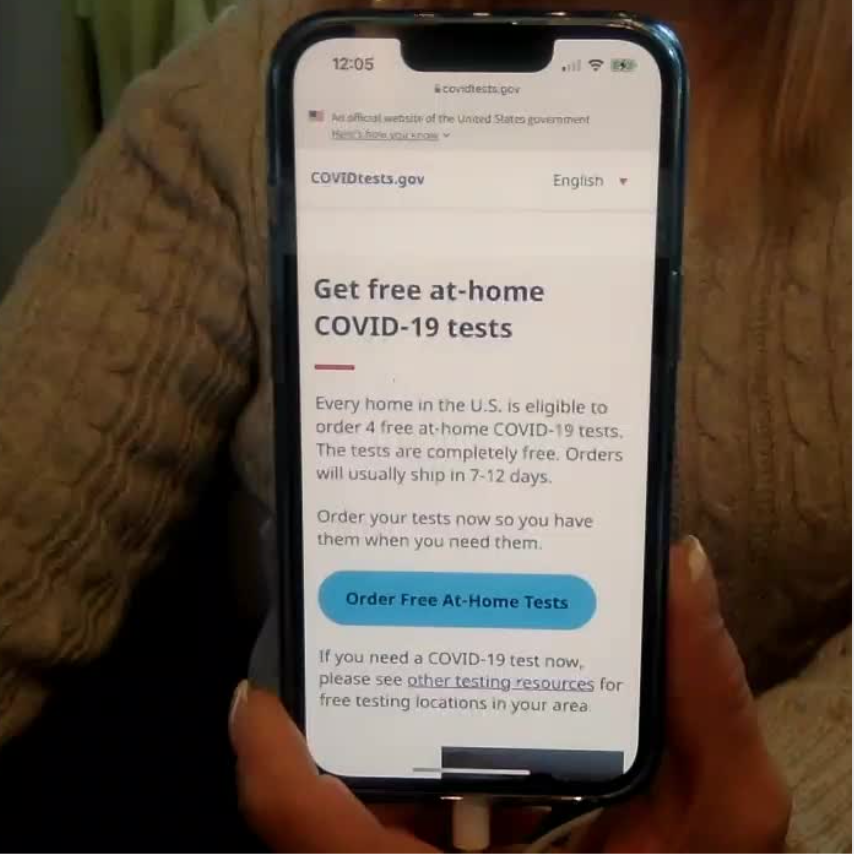 Free government Covid Test website