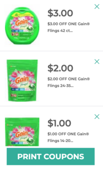New Printable Gain Coupons &amp; Deals